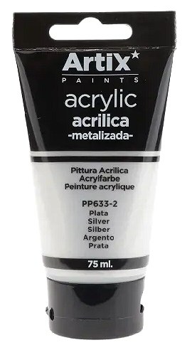 Silver Acrylic Paint 75ml