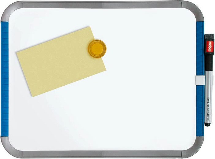 Nobo Slimline Whiteboard 280mm x 360mm (Incl. Marker, 2 Magnets & Wall Mount Pads)