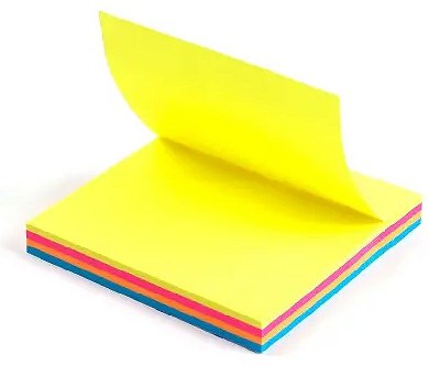Sticky Notes 3" x 3" Neon Colours (Pack 100)