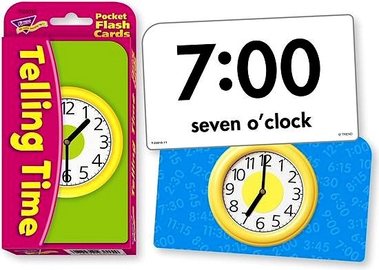 Telling Time Flash Cards (Trend)