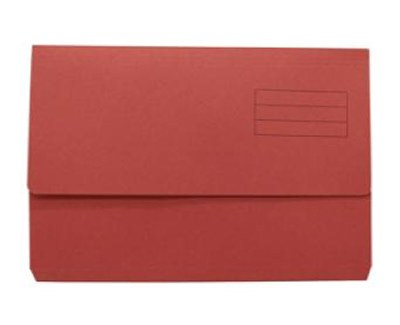 Document Pocket Wallet Cardboard RED - Each