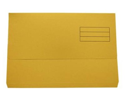 Document Pocket Wallet Cardboard YELLOW - Each