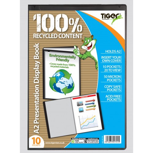 Tiger Presentation Display Book 10 Pocket (20 Page)