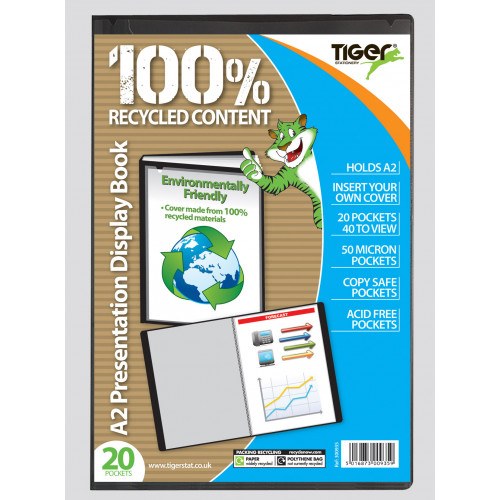 Tiger Presentation Display Book 20 Pocket (40 Page)