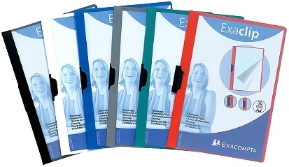 Clip File Assorted Colours - Each