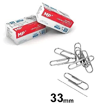 Paper Clips 33mm Standard (Box 100)