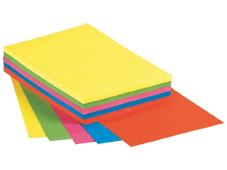 A4 Assorted Strong Coloured Paper (500 sheets)