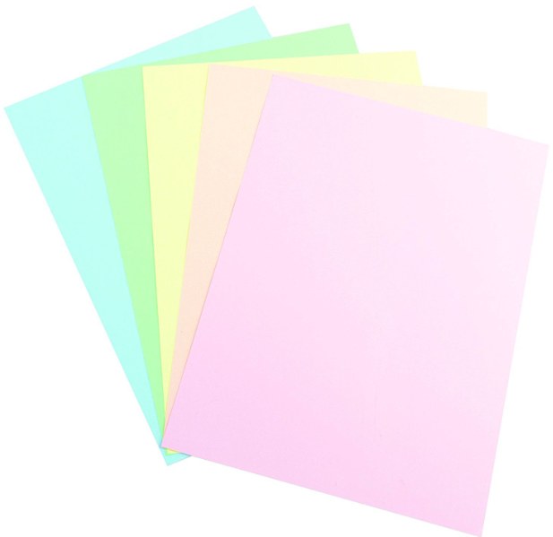 A2 Assorted Pastel Coloured Chartboard (25 Sheets)