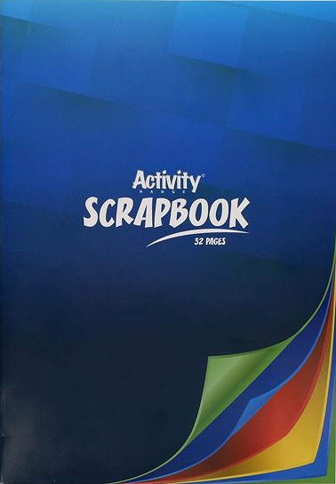 A4 Scrap Book 32 Page Multi-Coloured