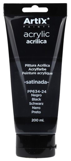 Black Acrylic Paint 200ml