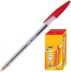 Bic Red Crystal Medium Biros (Box 50)