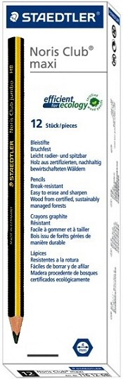 Staedtler Noris Club Junior Grip Triangular Pencil (Box 12)