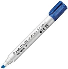Staedtler Teachers Whiteboard Marker Chisel Tip Blue - Each