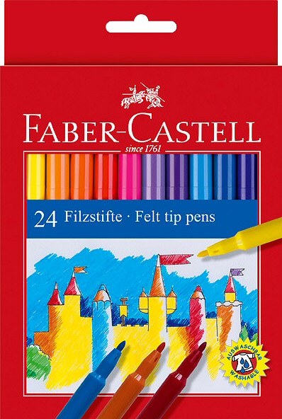Faber-Castell Fibre Tip Markers (Pack 24)