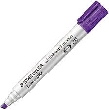 Staedtler Teachers Whiteboard Marker Chisel Tip Purple - Each