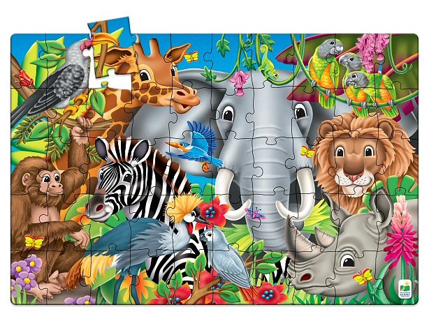Jumbo Floor Puzzle Animals Of The World (50 piece)