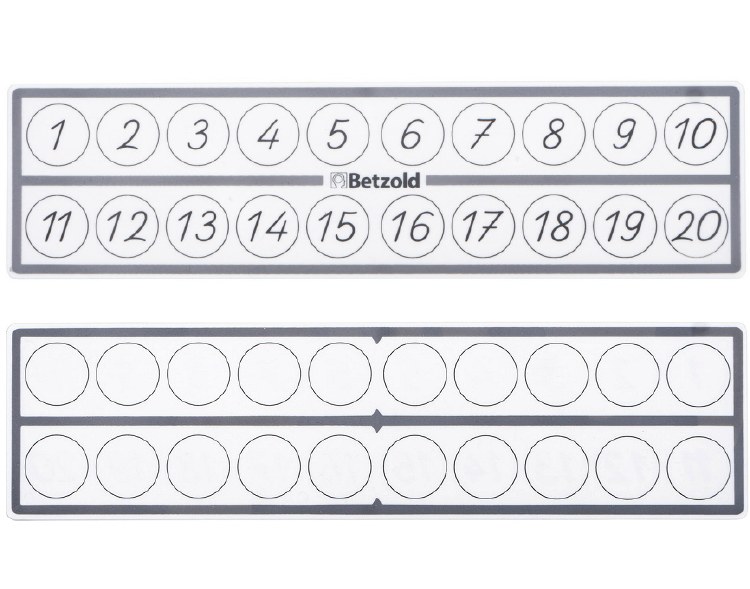 Double-Sided Numeracy Boards 1-20 for 2-Coloured Counters (Set 10)