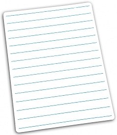 A4 Lined Portrait/Blank Whiteboard (Pack 30)