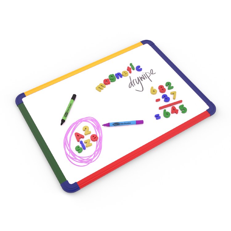 A2 Double-sided Magnetic 20mm Grid/Blank Wall Mountable Whiteboard