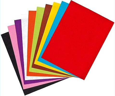 A4 Felt Sheets Assorted Colours (Pack 10)