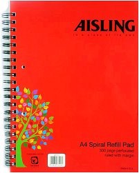 A4 Spiral Refill Pad 300 Page