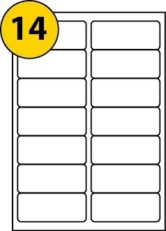 Address Labels 14 Per A4 Sheet (Box 100 Sheets)