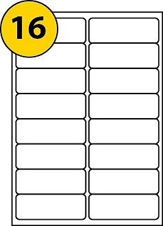Address Labels 16 Per A4 Sheet (Box 100 Sheets)