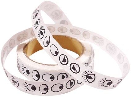 Adhesive Eye Stickers Black Assorted Styles (1000 Stickers)
