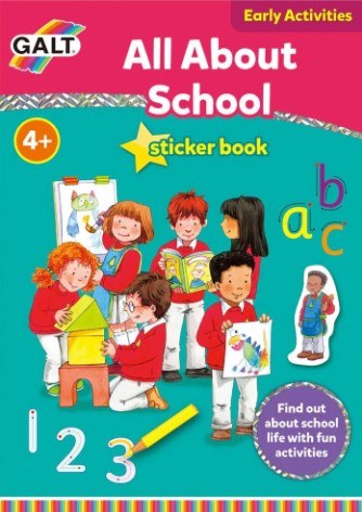All About School Book & Stickers (4+ years)