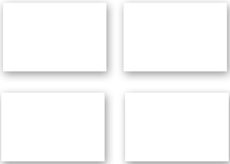 White Flash Cards 6" x 4" (50 Cards)