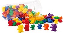Counting Bears (Tub 96, 6 Coulurs & 3 Sizes)