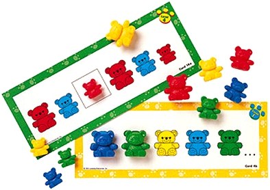4 Colour Counting Bear Pattern & Sequencing Cards (Set 16)