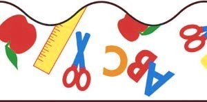 School Days Corrugated Scalloped Border 5.7cm x 7.6m