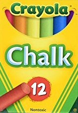 Crayola Coloured Dustless Chalk (Box 12)