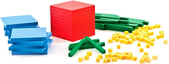 Non-Linking Base Ten Set Coloured (Set 121)