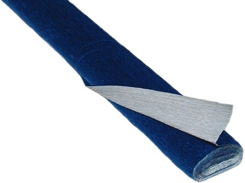 Blue Metallic Crepe Paper 2.5M x .5M