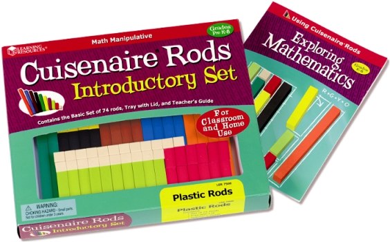 Plastic Cuisenaire Rods Smooth (1 Tray & 74 Rods)