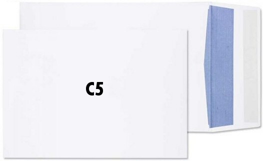 C5 White Self Seal Envelopes (Box 500)