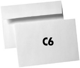 C6 White Self Seal Envelopes (Box 500)