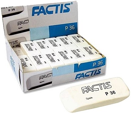 Factis P36 Soft Erasers (Box 36)