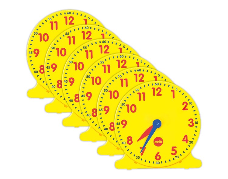 Extra Student Synchronised Clocks for Classroom Set (Set 6)