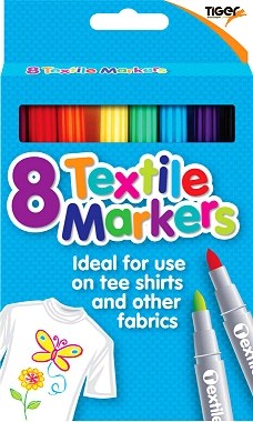 Fabric Markers Assorted Colours (Pack 8)