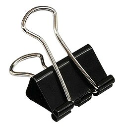 Black Fold-Back Clips 25mm (Box 12)