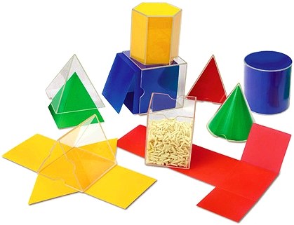 3D Folding Geometric Shapes 8cm (Set 16)