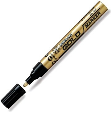 Gold Permanent Marker 2.4mm Bullet TIp