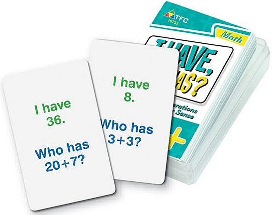 I Have, Who Has? Cards Basic Operations Addition (Set 36)