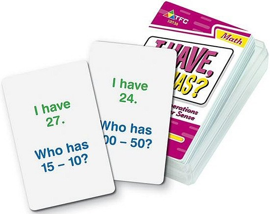 I Have, Who Has? Cards Basic Operations Subtraction (Set 36)