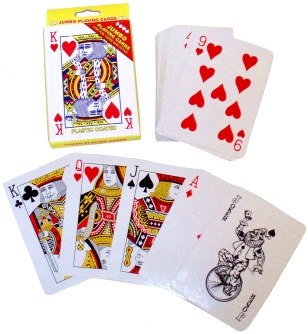 Jumbo Playing Cards 13cm x 9cm