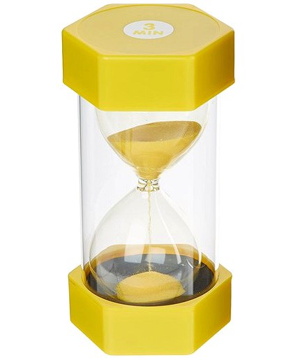 Large Sand Timer 3 Minute 16cm