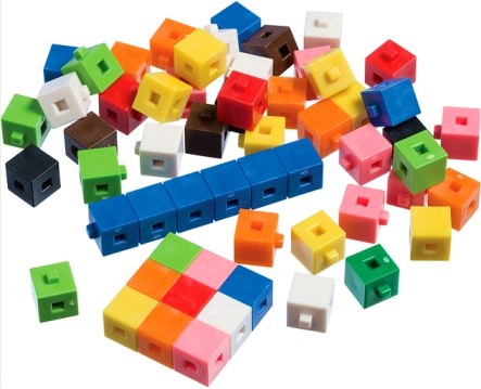 1cm Linking Cubes Assorted Colours (Tub 1000)